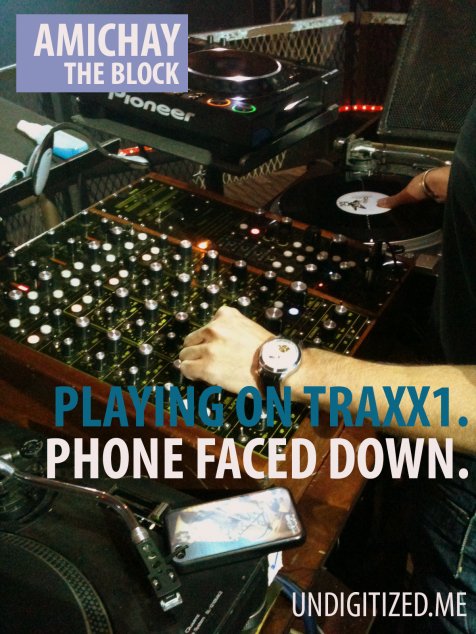 Playing On Traxx1. Phone Faced Down.