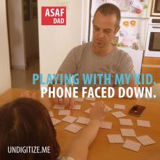 Playing With My Kid. Phone Faced Down.