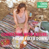 Connecting With Nature. Phone Faced Down.