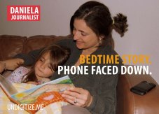 Bedtime Story. Phone Faced Down.