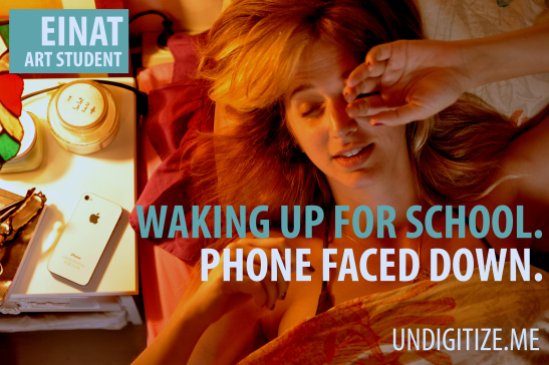 Waking Up For School. Phone Faced Down.
