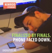 Finalized By Finals. Phone Faced Down.